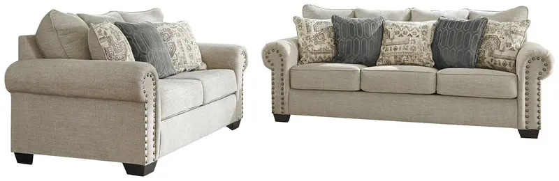 Zarina 2-Piece Living Room Set – Sofa and Loveseat Combo