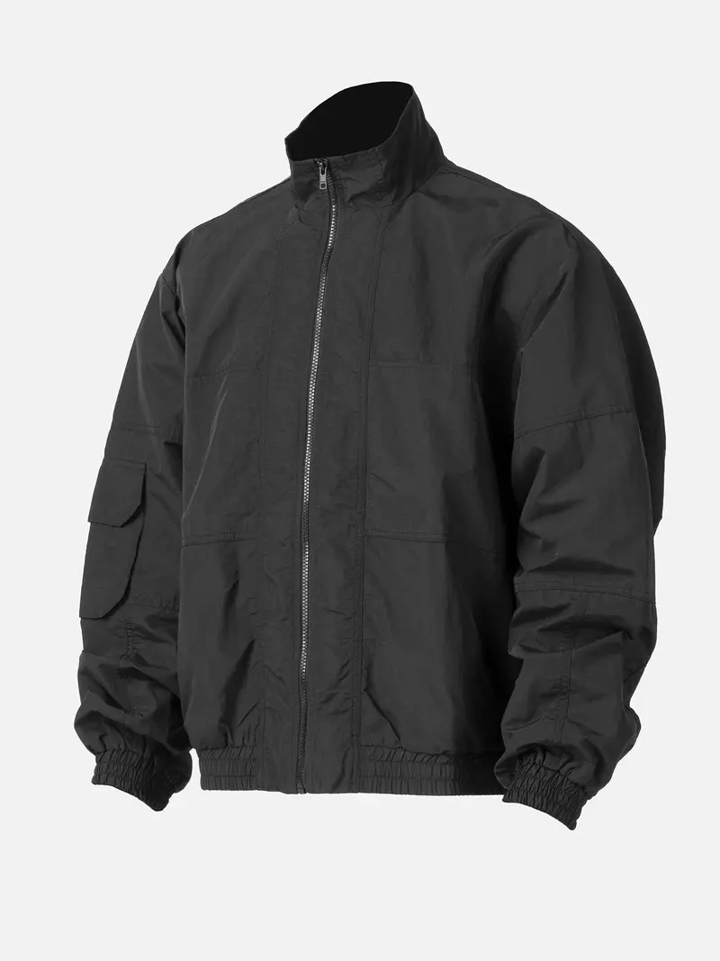 Zipped Jacket for Men – Minimalist Full-Zip Outer Layer